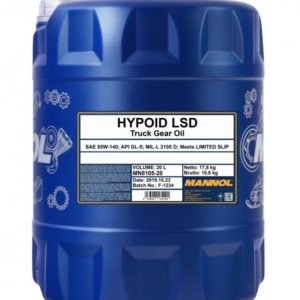 85/140 Hypoid LSD с LS-присадками MANNOL  20л. мин. API GL-5 Масло трансмиссионное для МКПП