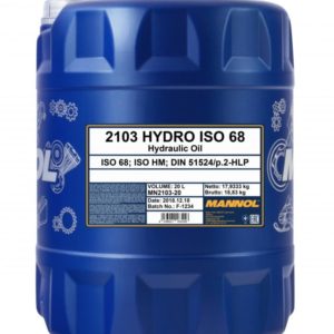 Hydro ISO 68 MANNOL  20л. мин. Масло гидравлическое
